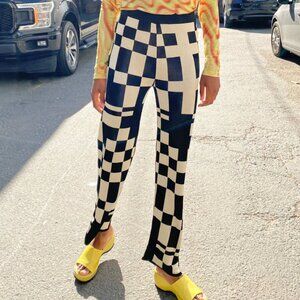 Paloma Wool Puerto Pant in Black Check Size S